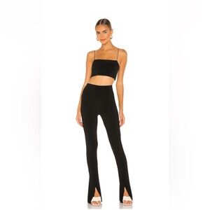 Norma Kamali Black Flare Pants